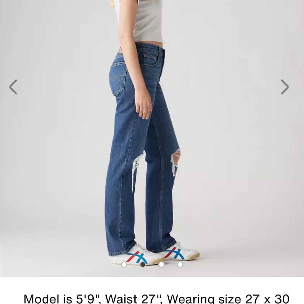 Levis Low-Pro mid rise Distressed Women's Jeans - Picture 6 of 11